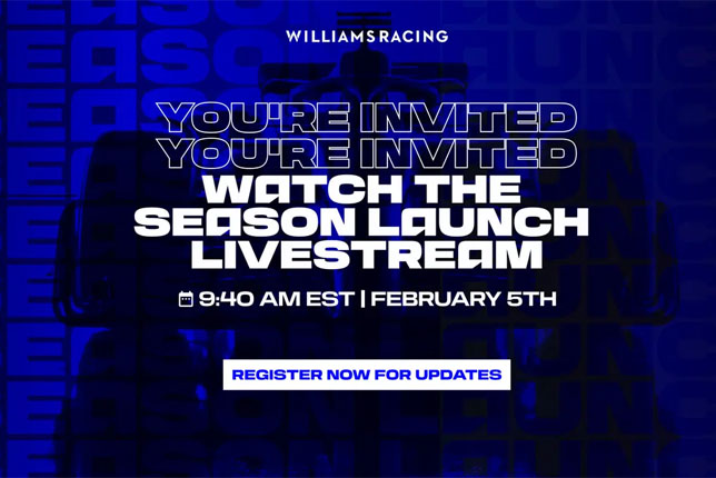 В Williams уточнили время презентации В Williams уточнили время презентации