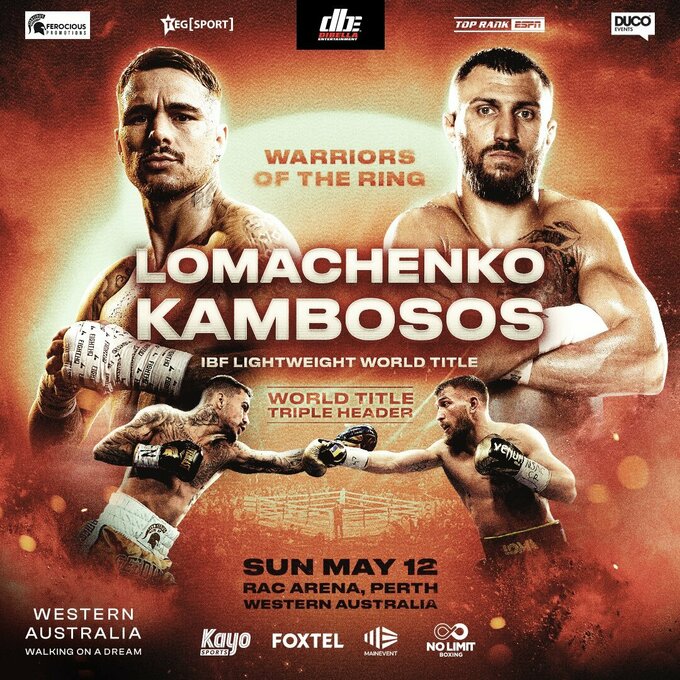 ОФИЦИАЛЬНО. Ломаченко проведет титульный бой в Австралии