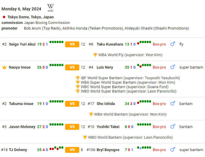 Наоя Иноуэ – Луис Нери. Бой за абсолют. Смотреть онлайн. LIVE трансляция