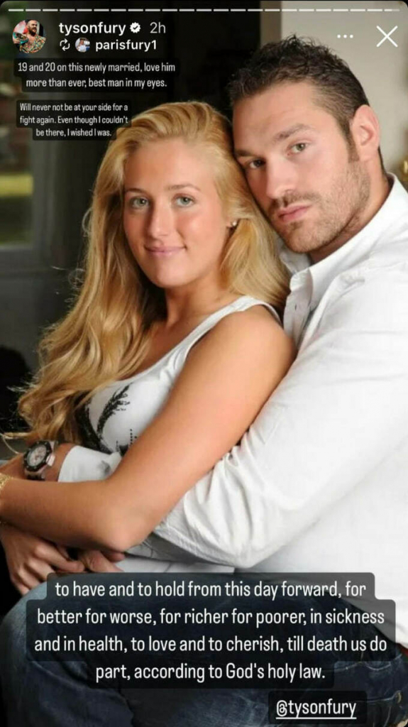 Известна реакция жены Фьюри на поражение Тайсона в мегафайте против Усика