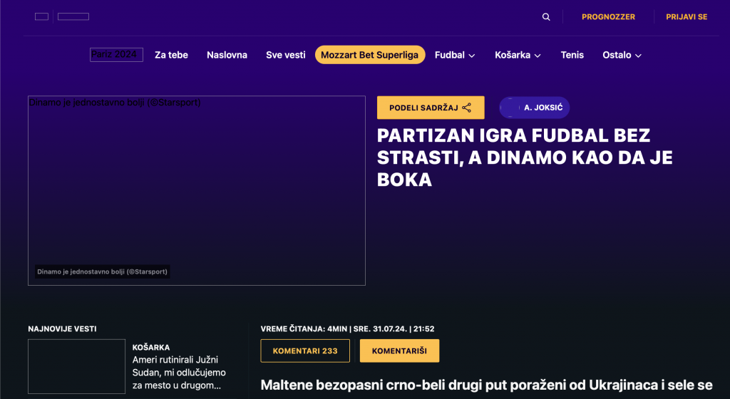 "Девять голов от команды, у которой даже нет собственного поля". Обзор послематчевой сербской прессы