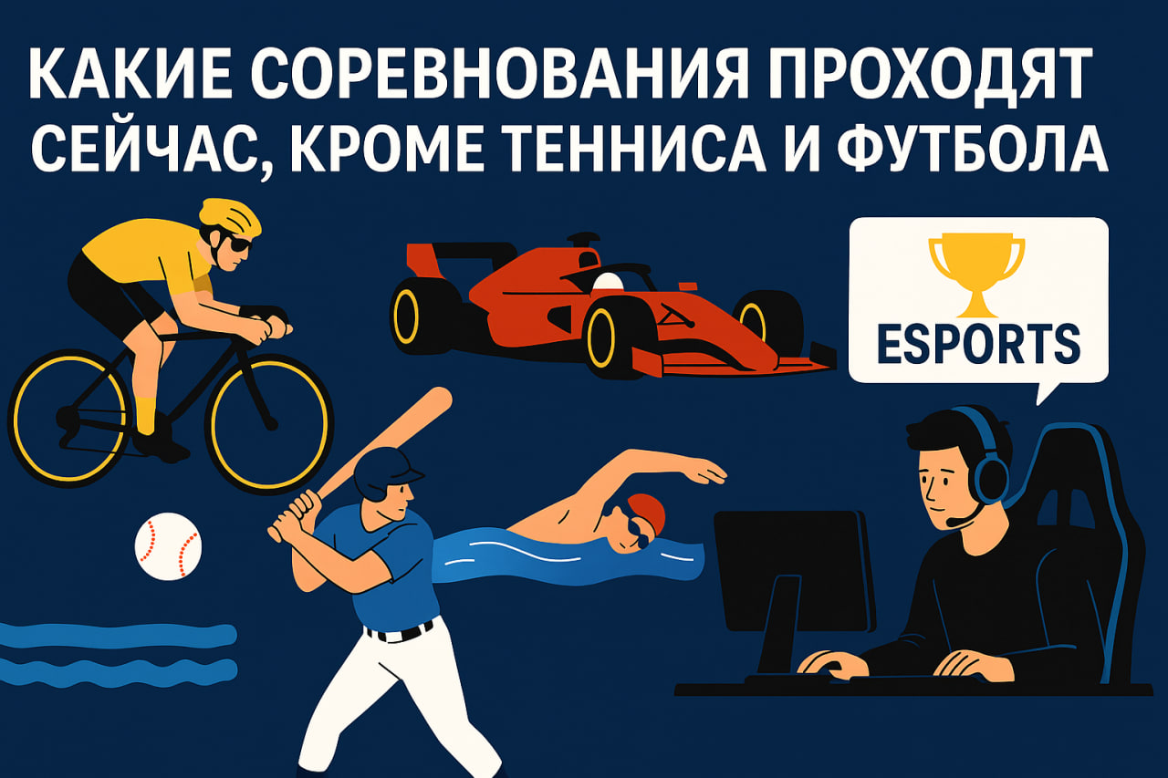Какие соревнования сейчас идут кроме футбола и тенниса