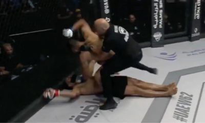 Рефери спас бойца после нокаута на турнире UFC - ВИДЕО