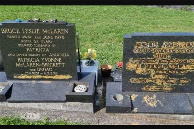 В Новой Зеландии осквернили могилу Брюса Макларена В Новой Зеландии осквернили могилу Брюса Макларена