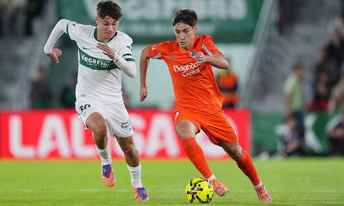 Ла Лига. Минимум голов - максимум напряжения на Мартинес Валеро. Оярсабаль спас Реал Сосьедад на последних минутах Ла Лига. Минимум голов - максимум напряжения на Мартинес Валеро. Оярсабаль спас Реал Сосьедад на последних минутах