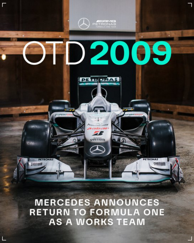 В этот день в 2009-м было объявлено о создании Mercedes F1 В этот день в 2009-м было объявлено о создании Mercedes F1