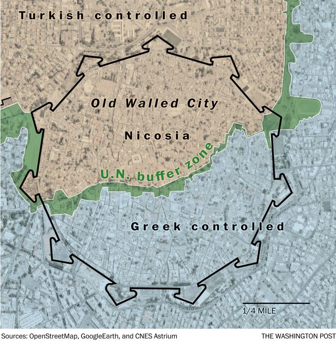 Разделение между двумя республиками и политически-футбольное соперничество. Знакомство с Никосией перед матчем Омония – Динамо Разделение между двумя республиками и политически-футбольное соперничество. Знакомство с Никосией перед матчем Омония – Динамо