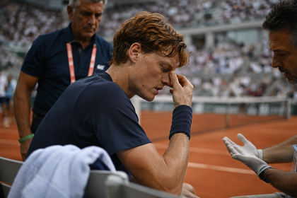 Jannik Sinner проиграл Juan Manuel Cerundolo на Roland Garros после медтайм-аута, слабости и провала с 5:1. Что случилось, счет матча и где смотреть French Open онлайн