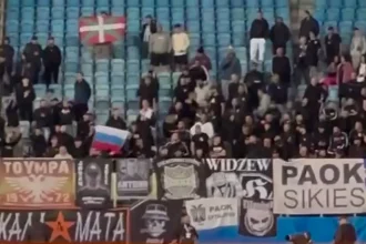 Скандал на матче ПАОК - Динамо Киев