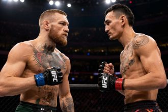 Где смотреть бой Макгрегор — Холлоуэй: время начала UFC 329, онлайн-трансляция, полный файткард и расписание турнира в Лас-Вегасе. Узнайте детали.