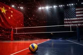 Китай обыграл США в пяти сетах и вышел в полуфинал женской Лиги наций. Узнайте счет матча, статистику и имена самых результативных игроков.