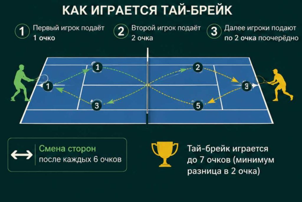 Что такое тай-брейк в теннисе: правила, счет и определение победителя