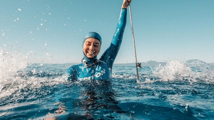 украинка нырнула на 108 метров