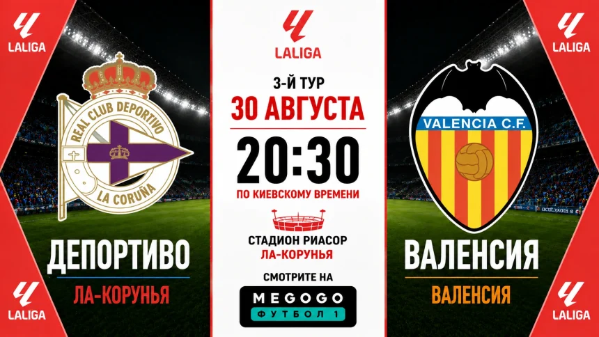 Депортиво – Валенсия: составы, трансляция и время матча