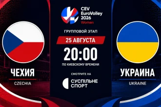 Чехия – Украина: где смотреть онлайн Евро-2026 по волейболу