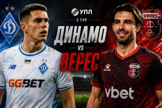 Верес — Динамо Киев: прямая трансляция матча УПЛ