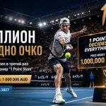 Australian Open 2027 вновь проведет турнир «1 Point Slam» с призом в миллион долларов. Узнайте правила, формат, даты и условия отбора участников.
