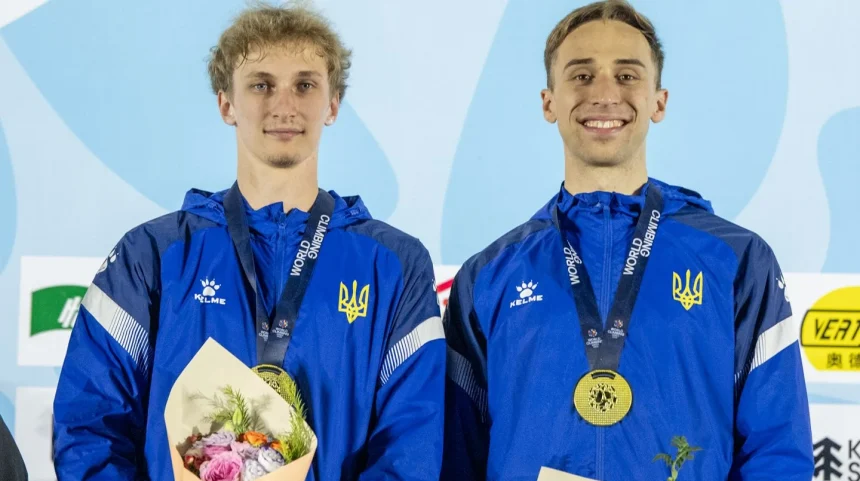 Украинские скалолазы выиграли золото и обновили рекорд Европы