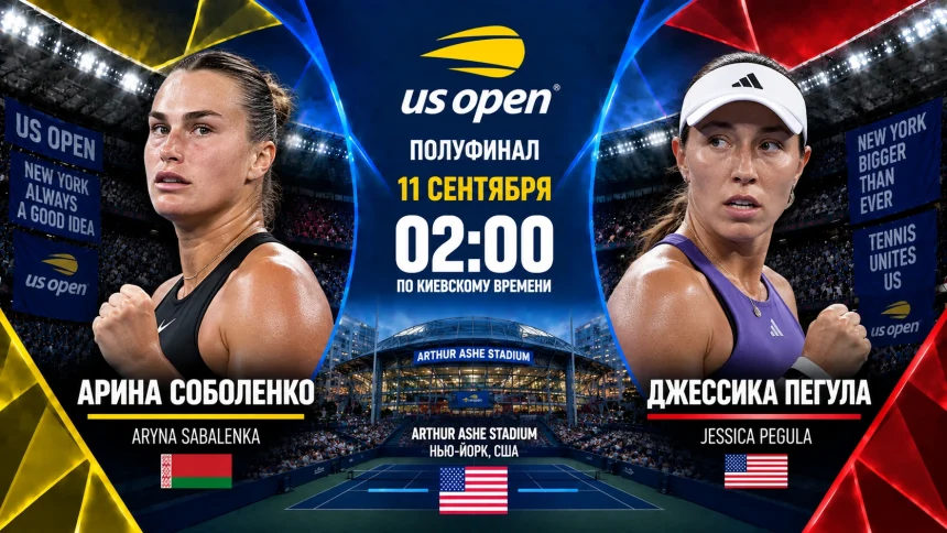 Соболенко — Пегула: где смотреть онлайн матч 1/2 US Open