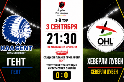 Гент — Хеверли Лувен: где смотреть матч онлайн