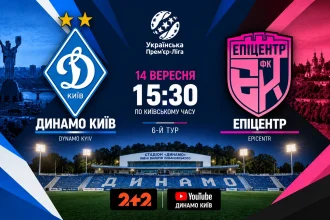 Динамо Киев — Эпицентр: где смотреть онлайн матч УПЛ