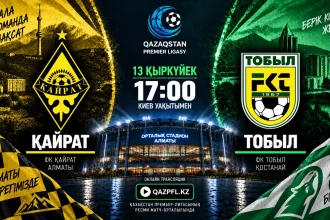 Кайрат Алматы — Тобыл: где смотреть онлайн матч чемпионата