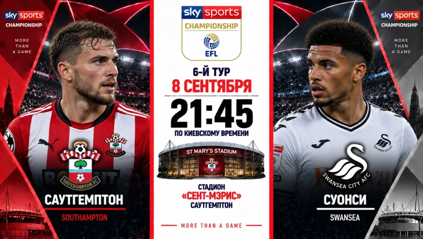Саутгемптон — Суонси: где смотреть онлайн матч Чемпионшипа