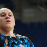 Алина Ягупова в форме Valencia Basket во время матча Евролиги — архивное фото