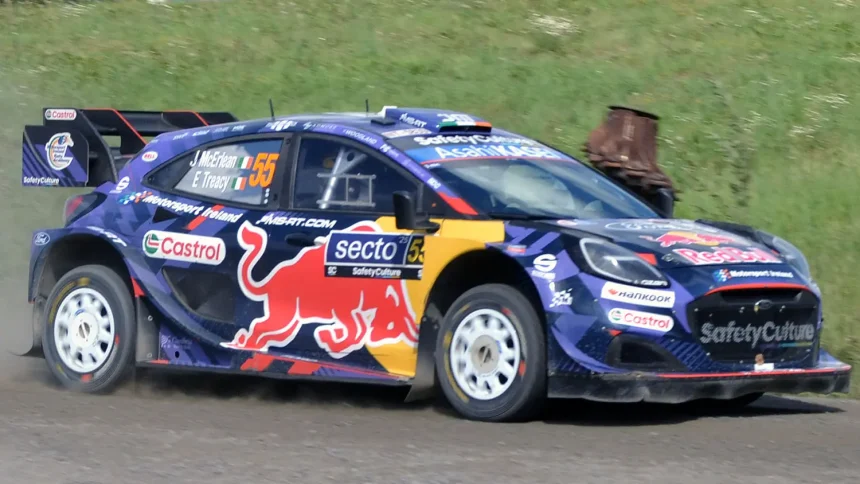 Джош Макэрлин на Ford Puma Rally1 во время Ралли Финляндии 2025