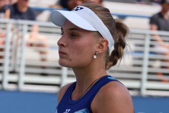 Даяна Ястремская во время квалификации US Open 2023 — архивное фото