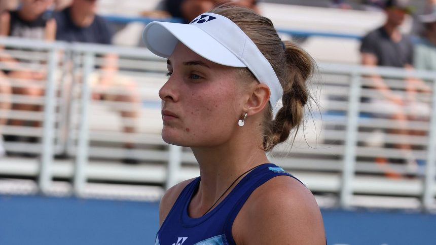Даяна Ястремская во время квалификации US Open 2023 — архивное фото