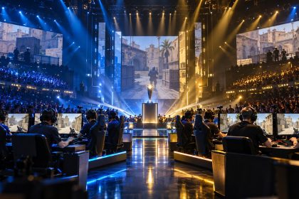 Киберспортивная арена перед матчем NAVI — Vitality на ESL Pro League Season 24