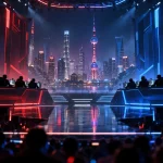 Киберспортивная арена перед матчем 100 Thieves — G2 на VALORANT Champions Shanghai 2026