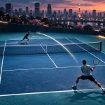 Концептуальная иллюстрация финала ATP 500 в Токио