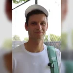 Хуберт Хуркач после тренировки на турнире DC Open 2023 — архивное фото