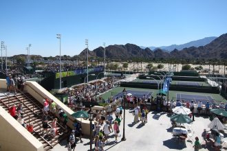 Корты Indian Wells Tennis Garden, где пройдет Итоговый турнир WTA 2026