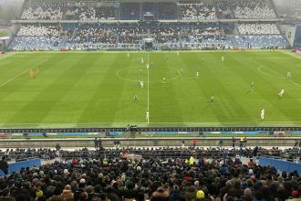 Архивный вид Mapei Stadium во время матча Серии А
