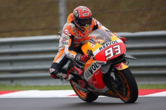 Марк Маркес на трассе Сепанг во время Гран-при Малайзии MotoGP