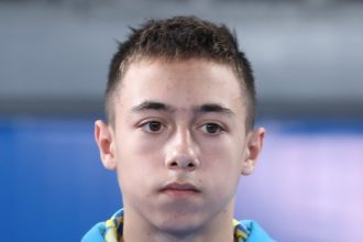 Украинский гимнаст Назар Чепурной на соревнованиях, архивное фото 2018 года
