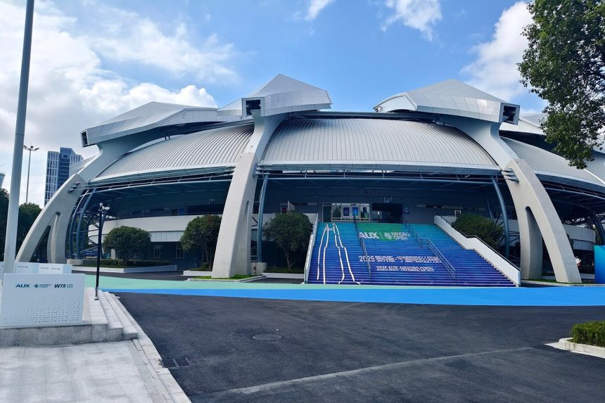 Теннисный центр Иньчжоу в Нинбо, где проходит турнир WTA 500