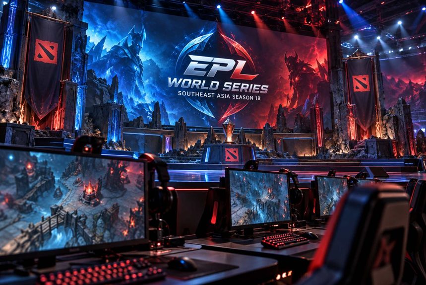 EPL World Series SEA Season 18 по Dota 2: даты турнира 2026, расписание матчей, все 8 участников, призовой фонд $10 000 и результаты финала.