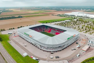Архивный вид WWK Arena в Аугсбурге