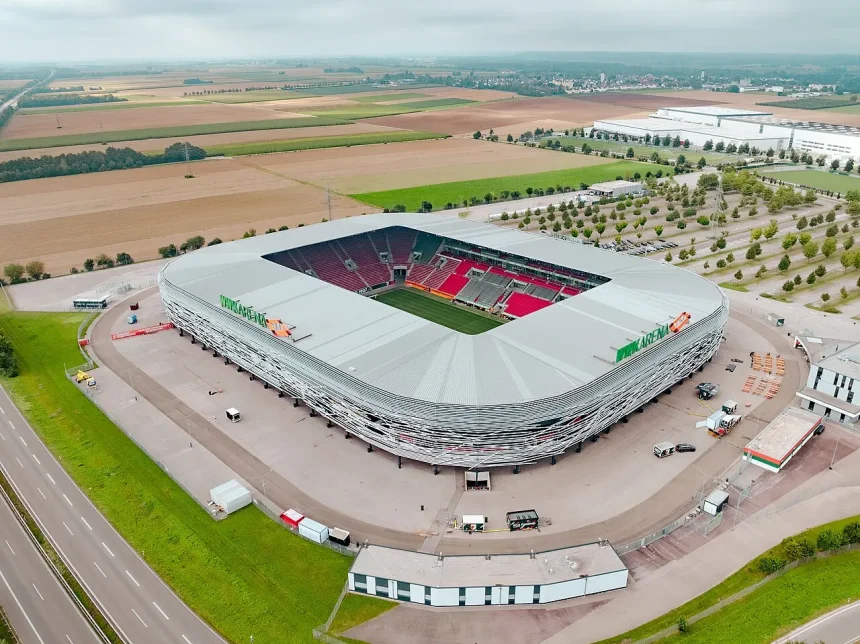 Архивный вид WWK Arena в Аугсбурге