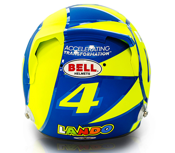 Норрис сменил дизайн шлема в честь Валентино Росси