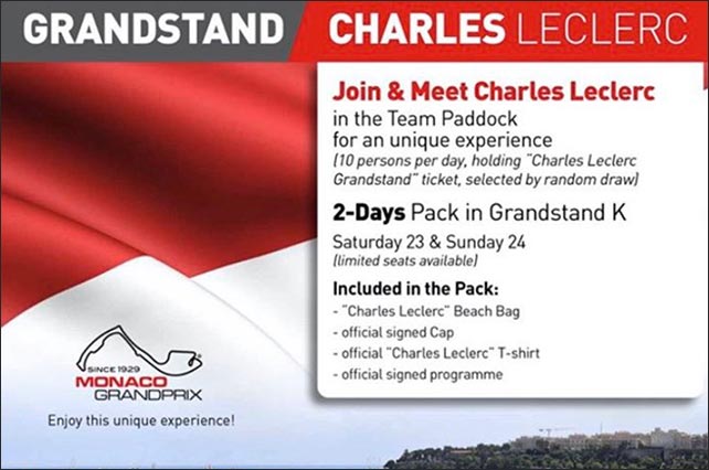 Трибуны Леклера появятся в Монако и Франции