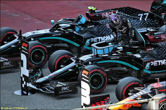 В Mercedes довольны итогами субботы...