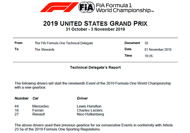 На четырёх машинах заменены коробки передач