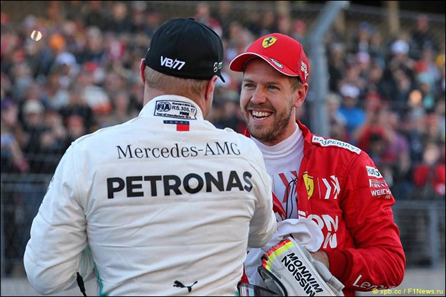 В F1 2020 у Боттаса выше рейтинг, чем у Феттеля