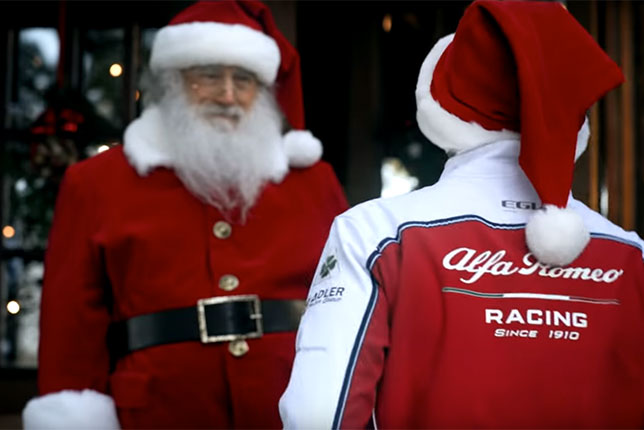 Видео: Кими Райкконен и Санта-Клаус