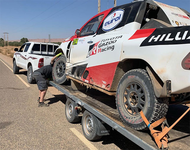 Алонсо повредил машину на дистанции Rallye du Maroc